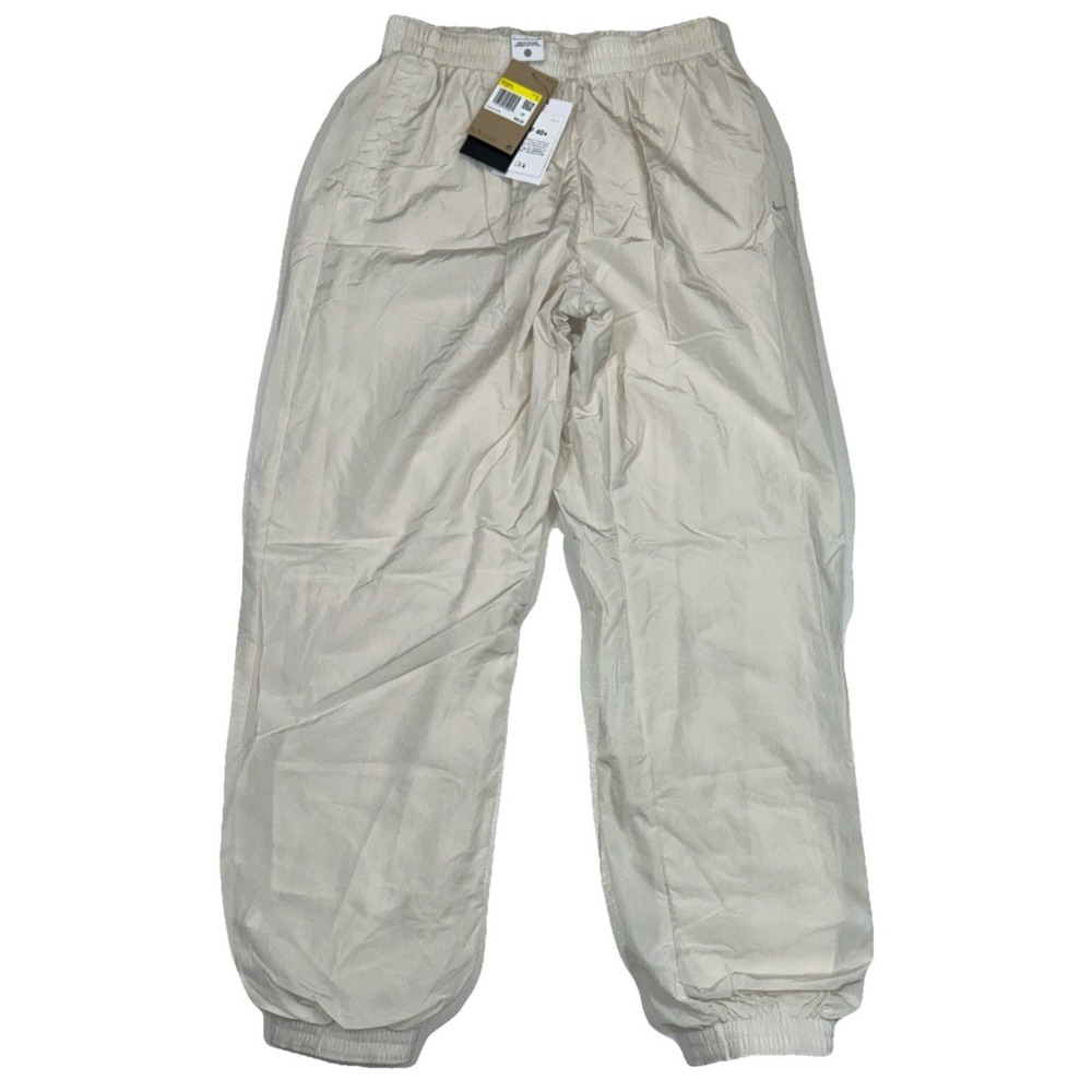 NWT Nike Windbreaker Pants Women's S Oversized Fit‎ Midrise Off-White FV7668-110
